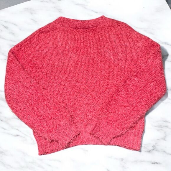 Jessica Simpson Sweater Women’s Small Pink Cropped Soft Knit Button Front NWT - Picture 2 of 4